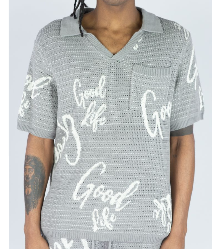 RINGSPUN- GOOD LIFE CROCHET POLO