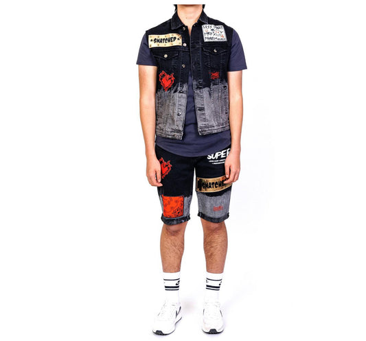 Short jeans set