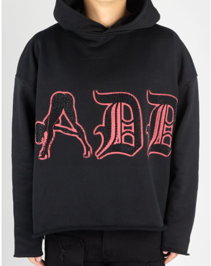 DVMT- ADDICT CROPPED HOODIE